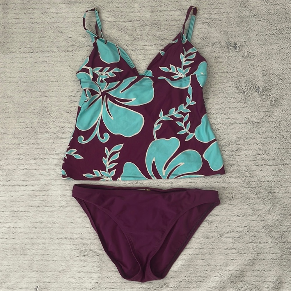 Purple and blue bikini